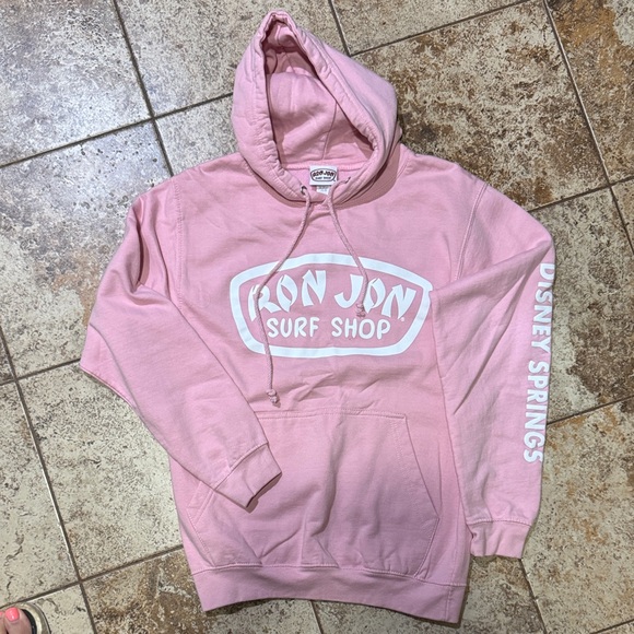 Disney Springs Ron Jon Surf Shop Pink Hoodie - Picture 1 of 4